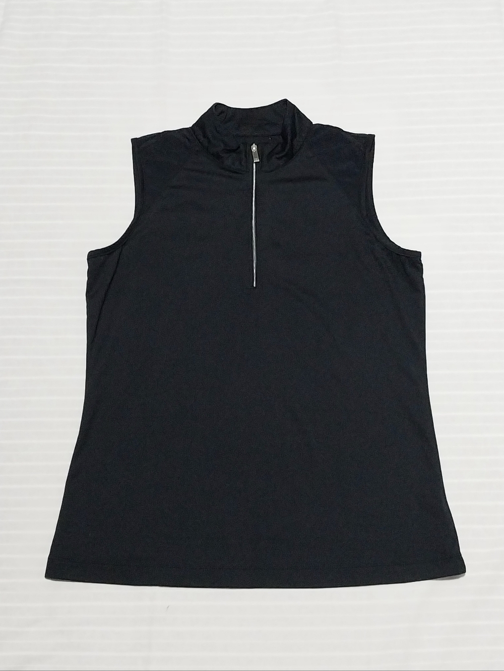 Tail White Label Golf Shirt Women Si,e Small Black Sleeveless Golf Shirt